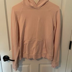 Athleta girl Pink sweatshirt w cute cross style in the back